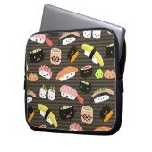 Sushi Party - Sushi Rolls, Sashimi, Wasabi, Ginger Laptopschutzhülle (Vorderseite Links)