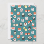 Sushi Party Vielen Dank Karte (Rückseite)