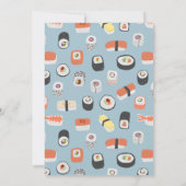 Sushi Party Vielen Dank Karte (Rückseite)