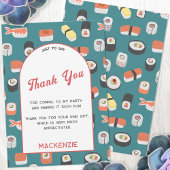 Sushi Party Vielen Dank Karte