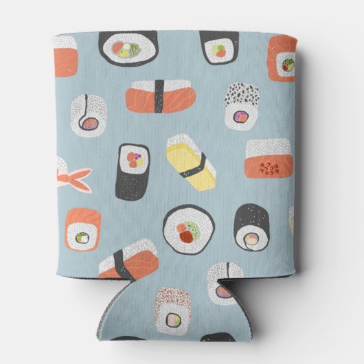 Sushi Pattern Dosenkühler (Rückseite)