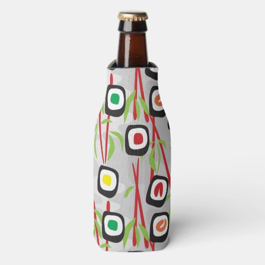 Sushi Pattern Flaschenkühler (Flaschenvorderseite)