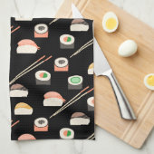 Sushi Pattern Geschirrtuch (Viertel Falte)