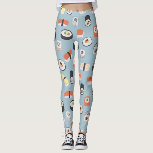 Sushi Pattern Leggings (Vorderseite)
