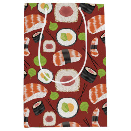 Sushi Pattern Mittlere Geschenktüte