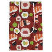 Sushi Pattern Mittlere Geschenktüte (Rückseite)