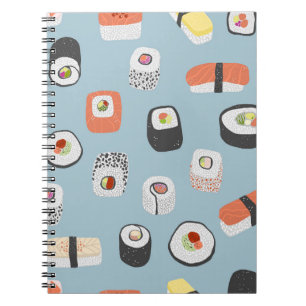 Sushi Pattern Notizblock