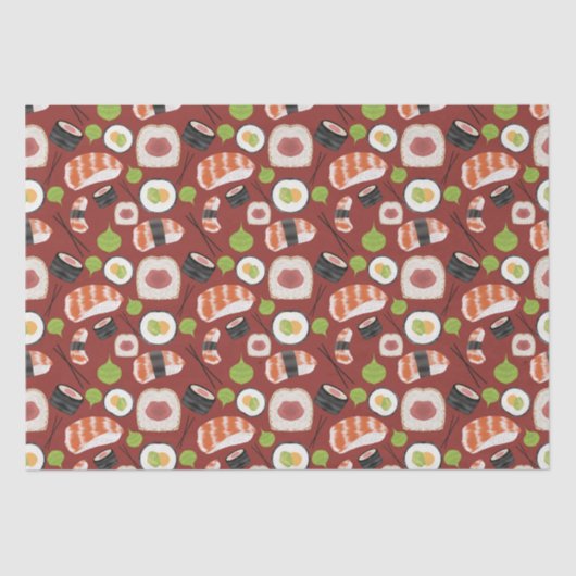 Sushi Pattern Seidenpapier (Vorderseite)