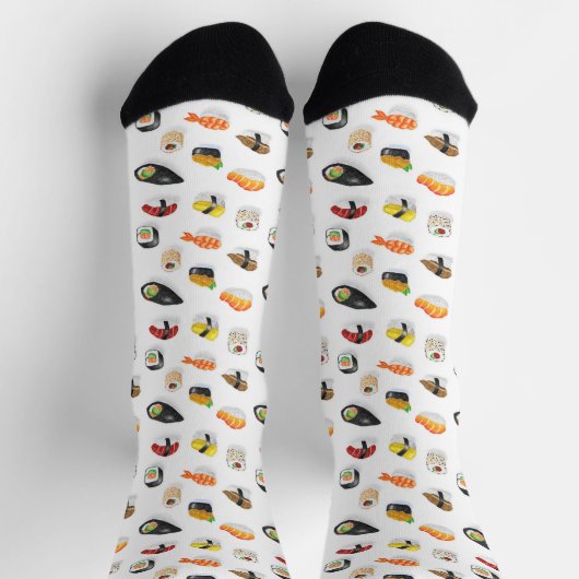 Sushi Pattern Socken (Oben)