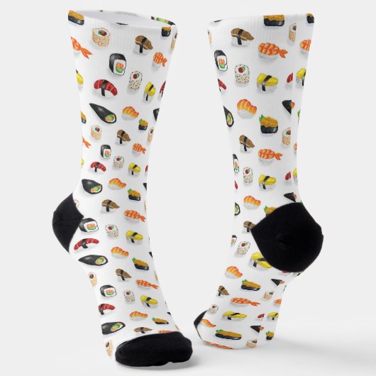 Sushi Pattern Socken (Gewinkelt)