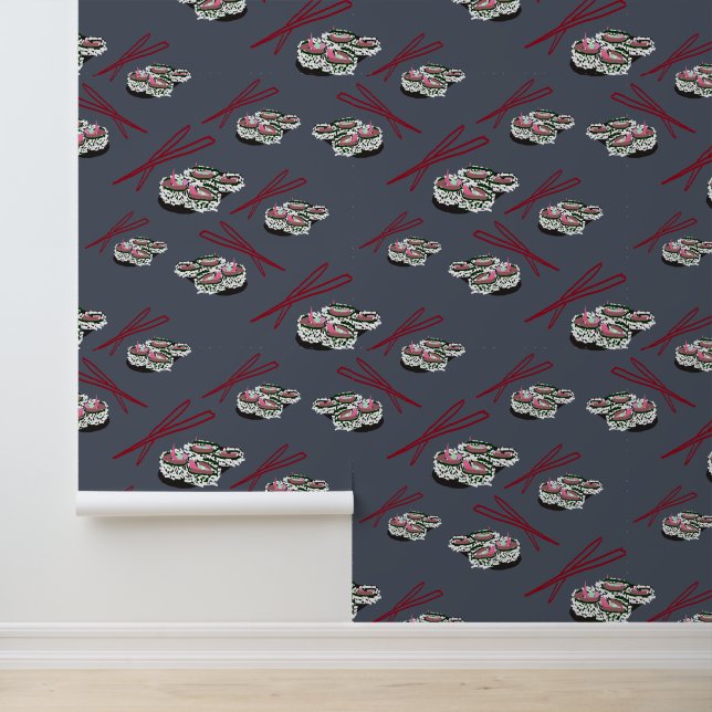 Sushi Pattern Tapete (Anwendung)