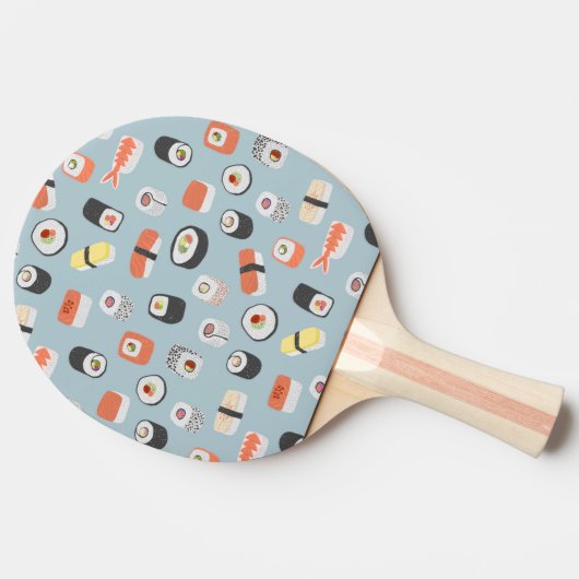 Sushi Pattern Tischtennis Schläger (Seitenansicht)