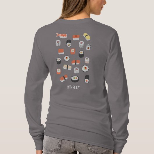 Sushi Personalisiert T-Shirt (Rückseite)