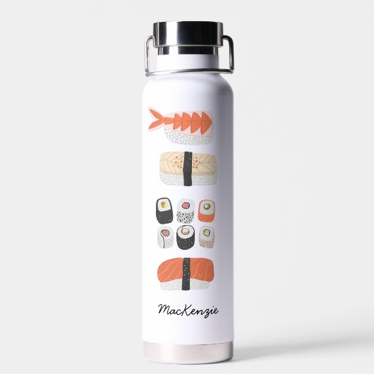 Sushi Personalisiert Trinkflasche (Rückseite)