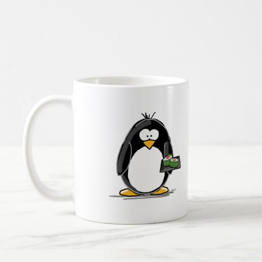 Sushi-Pinguin Kaffeetasse (Links)
