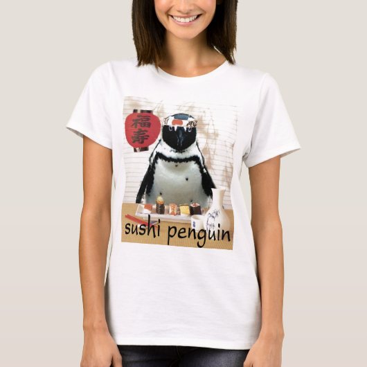 Sushi-Pinguin T-Shirt (Vorderseite)