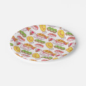Sushi Pink Party Papierplatte - Besondere Anlässe. Pappteller (Schrägansicht)