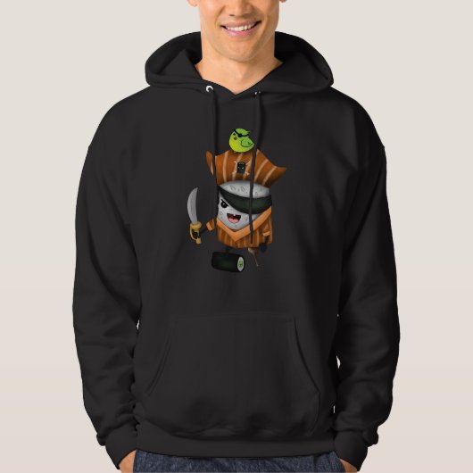 Sushi-Pirat Hoodie (Vorderseite)
