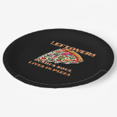 Sushi Pizza Art - Leftovers sind für Quitters Club Pappteller (Schrägansicht)