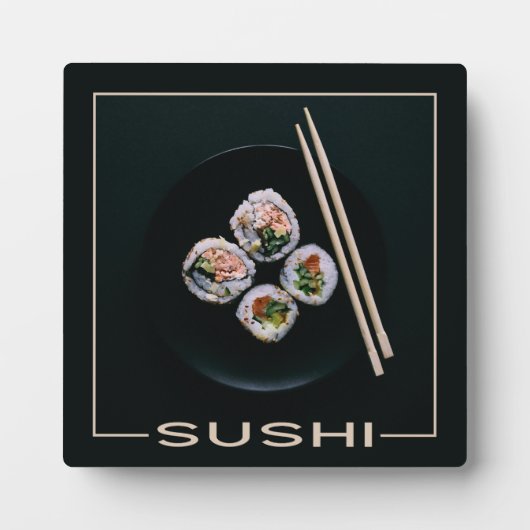 Sushi-Plakette Fotoplatte (Vorderseite)