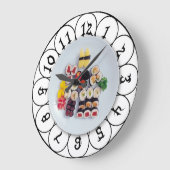 Sushi plate | kitchen große wanduhr (Winkel)