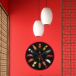 sushi plate wall clock runde wanduhr<br><div class="desc">sushi plate wall clock</div>