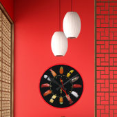 sushi plate wall clock runde wanduhr