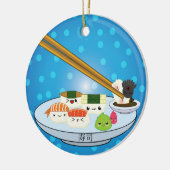 Sushi Platter DBL Sided Ornament (Links)