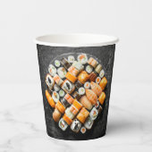 Sushi Platter Pappbecher (Rückseite)