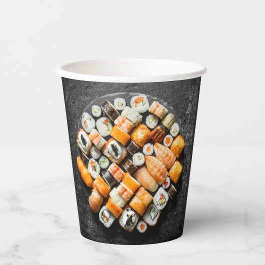 Sushi Platter Pappbecher (Vorderseite)