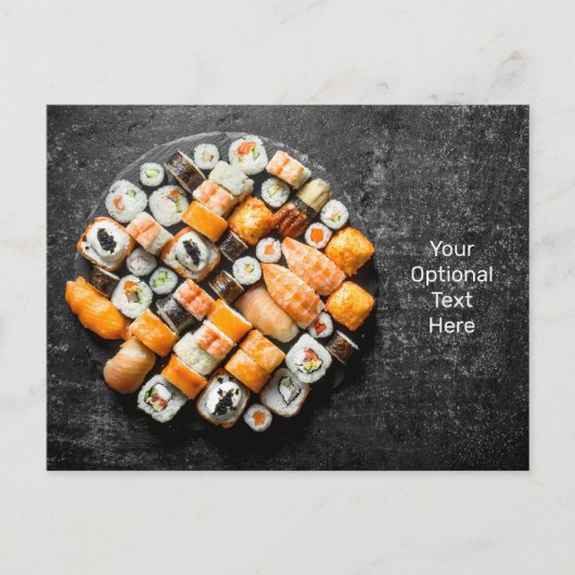 Sushi Platter Postcard Postkarte (Vorderseite)