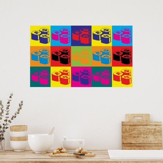 Sushi Pop Art Poster (Küche)