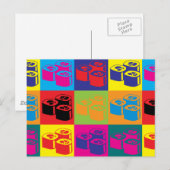 Sushi Pop Art Postkarte (Vorne/Hinten)