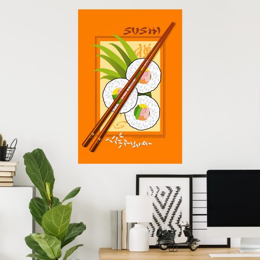 Sushi Poster (Heimbüro)