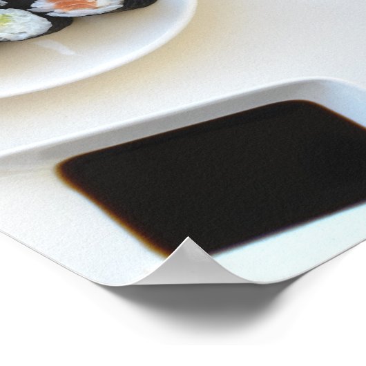 Sushi-Poster Poster (Ecke)
