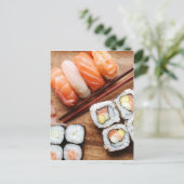 Sushi Postkarte (Stehend Vorderseite)