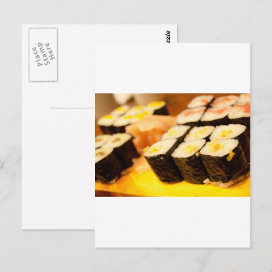Sushi. Postkarte (Vorne/Hinten)