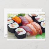 Sushi Postkarte (Vorne/Hinten)