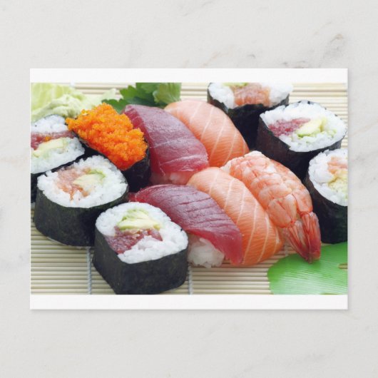 Sushi Postkarte (Vorderseite)