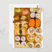 Sushi Postkarte (Vorne/Hinten)
