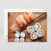 Sushi Postkarte (Vorne/Hinten)