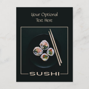 Sushi-Postkarte Postkarte
