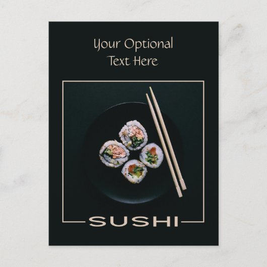 Sushi-Postkarte Postkarte (Vorderseite)