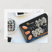 Sushi-Postkarte Postkarte (Vorne/Hinten)