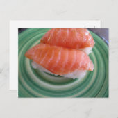Sushi-Postkarte Postkarte (Vorne/Hinten)