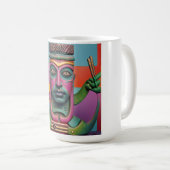 Sushi Radio Tiki Man Kaffeetasse (VorderseiteRechts)