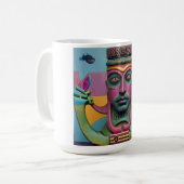 Sushi Radio Tiki Man Kaffeetasse (Vorderseite Links)