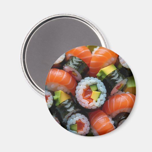 Sushi-Realistisches Essen Magnet (Vorderseite/Rückseite)
