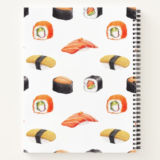 Sushi Recipe Book Notizblock (Rückseite)