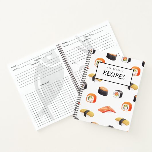 Sushi Recipe Book Notizblock (Innenseite)